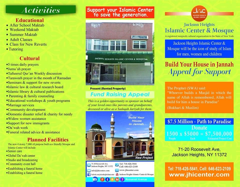 Support for the New Mosque